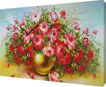 Часы на холсте 40х50 У387